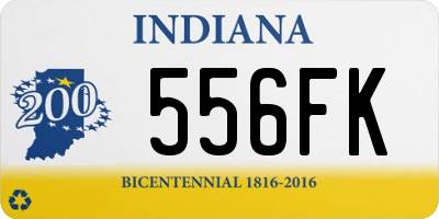 IN license plate 556FK