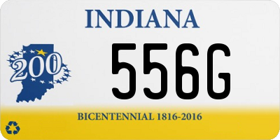 IN license plate 556G