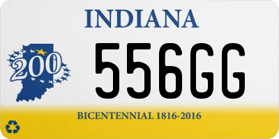 IN license plate 556GG