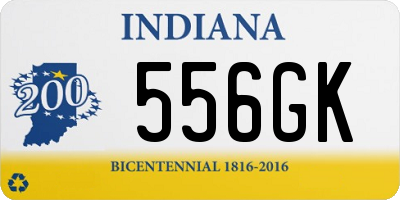 IN license plate 556GK