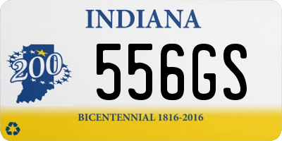 IN license plate 556GS