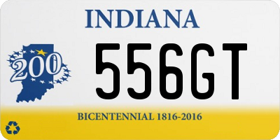 IN license plate 556GT