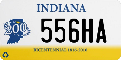 IN license plate 556HA