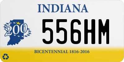 IN license plate 556HM