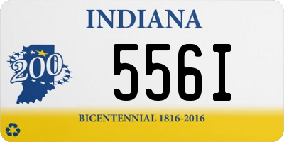 IN license plate 556I