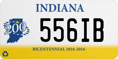 IN license plate 556IB