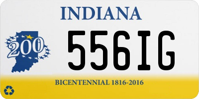 IN license plate 556IG