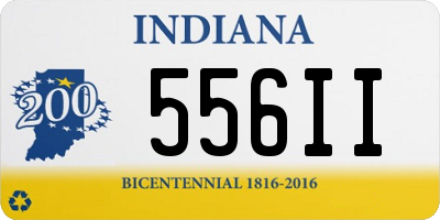 IN license plate 556II