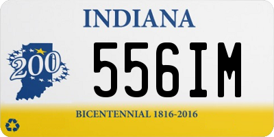 IN license plate 556IM