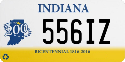 IN license plate 556IZ