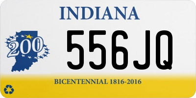 IN license plate 556JQ