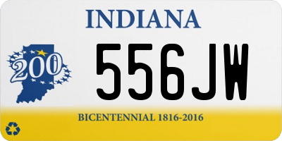 IN license plate 556JW