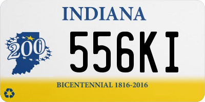 IN license plate 556KI