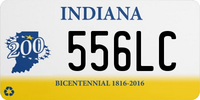 IN license plate 556LC