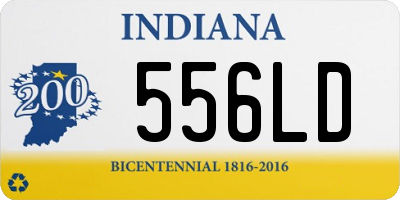 IN license plate 556LD