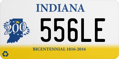 IN license plate 556LE