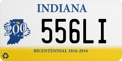 IN license plate 556LI