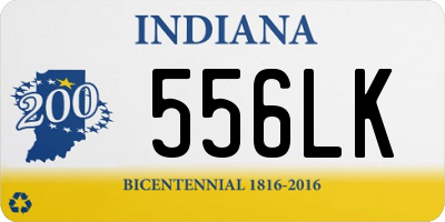 IN license plate 556LK