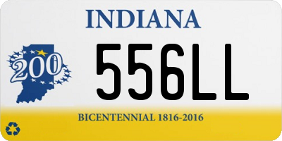 IN license plate 556LL