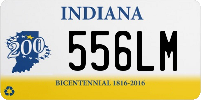 IN license plate 556LM