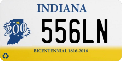 IN license plate 556LN