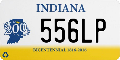 IN license plate 556LP