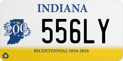 IN license plate 556LY
