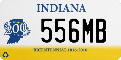 IN license plate 556MB