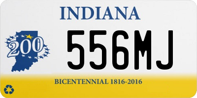 IN license plate 556MJ
