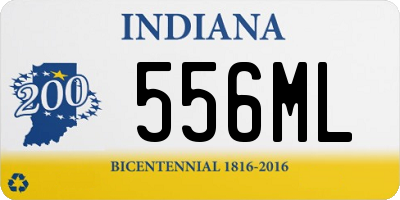 IN license plate 556ML