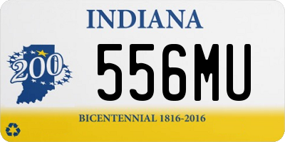 IN license plate 556MU