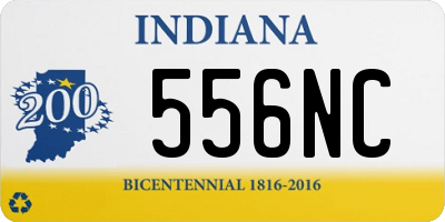 IN license plate 556NC