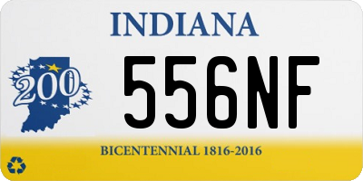 IN license plate 556NF