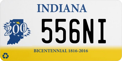 IN license plate 556NI