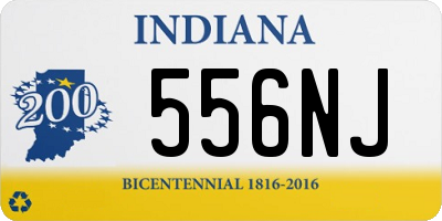 IN license plate 556NJ