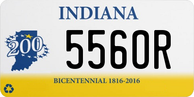 IN license plate 556OR