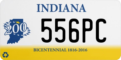 IN license plate 556PC