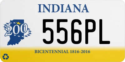 IN license plate 556PL