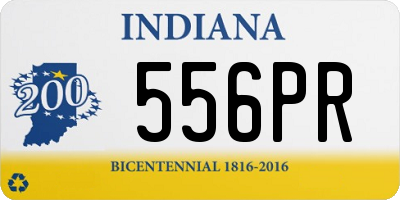 IN license plate 556PR