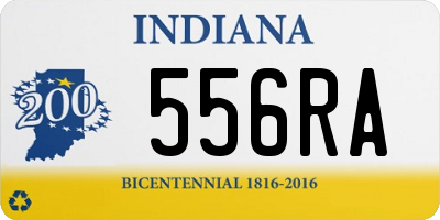 IN license plate 556RA