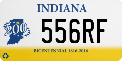 IN license plate 556RF