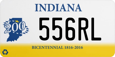 IN license plate 556RL