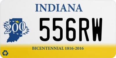 IN license plate 556RW