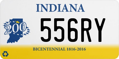 IN license plate 556RY