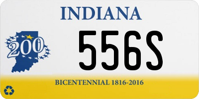 IN license plate 556S