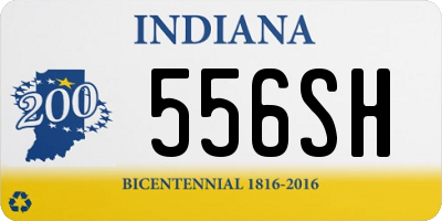 IN license plate 556SH