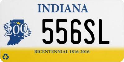 IN license plate 556SL