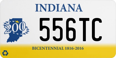 IN license plate 556TC