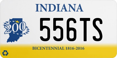 IN license plate 556TS