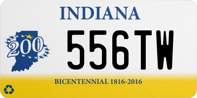 IN license plate 556TW